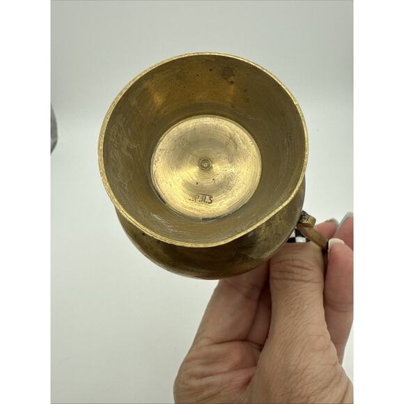 Brass Tea Pot Vintage Brass Tea Kettle Set Teapot India Cooking & Serving - Picture 11 of 12